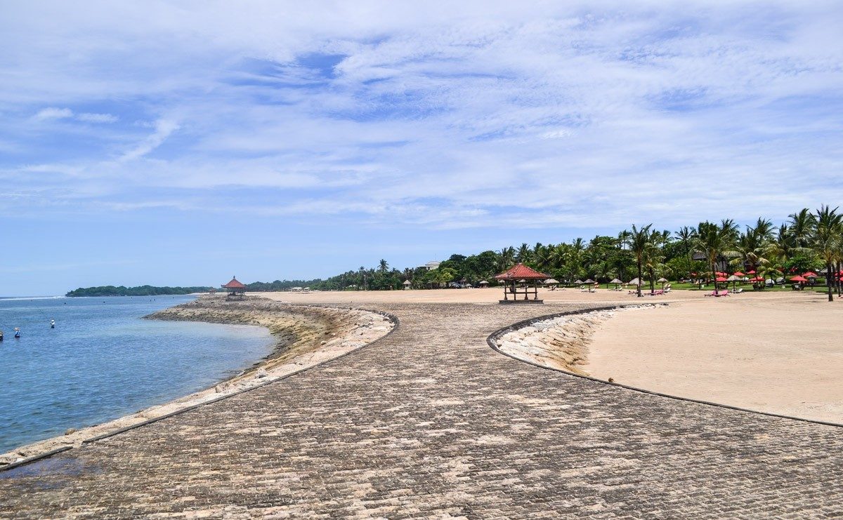 Nusa Dua is a resort village on the island of Bali.