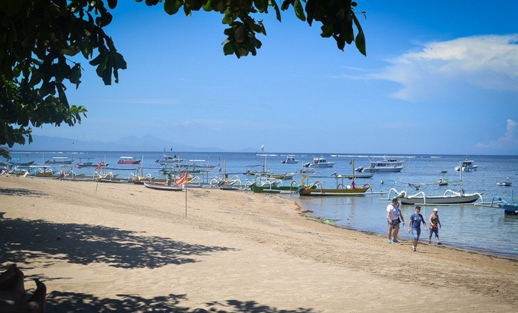 Sanur Beach. A haven for retirees and children on the island of Bali