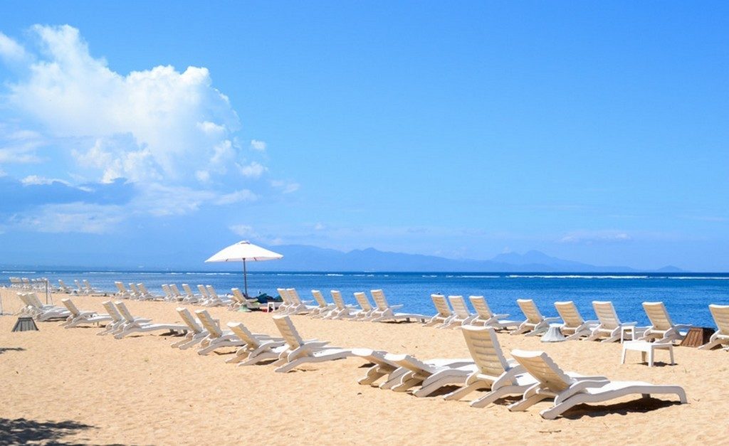 Sanur Beach. A haven for retirees and children on the island of Bali