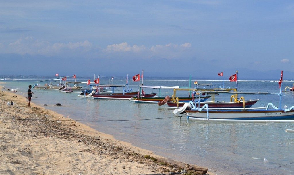 Sanur Beach. A haven for retirees and children on the island of Bali