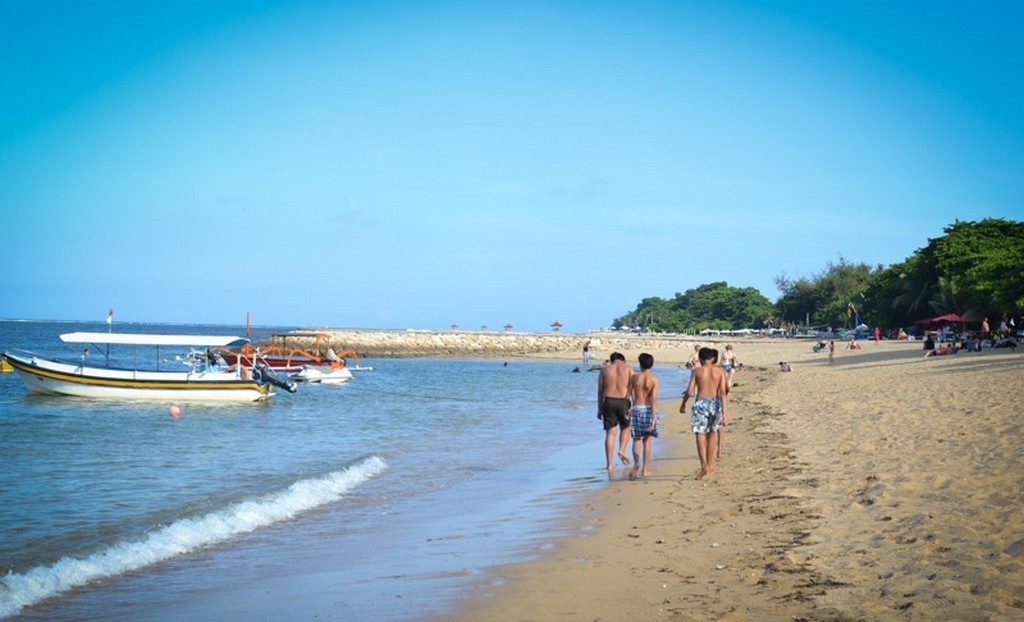 Sanur Beach. A haven for retirees and children on the island of Bali