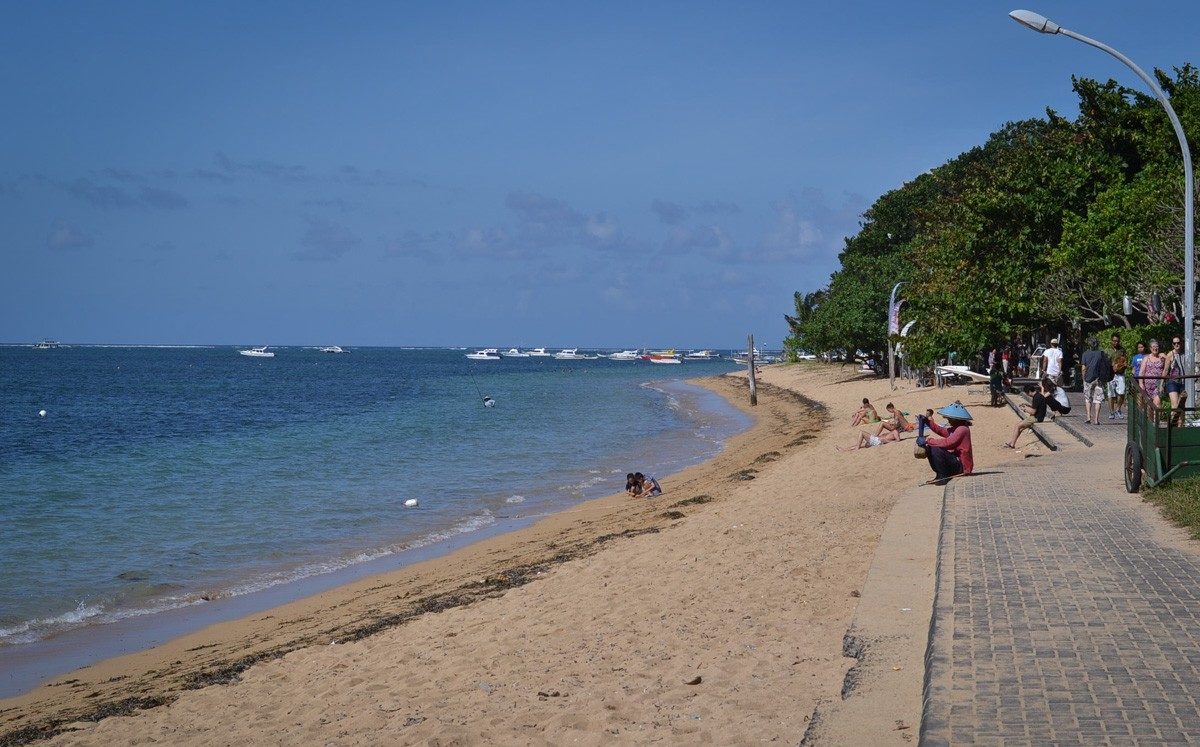 Sanur Beach. A haven for retirees and children on the island of Bali