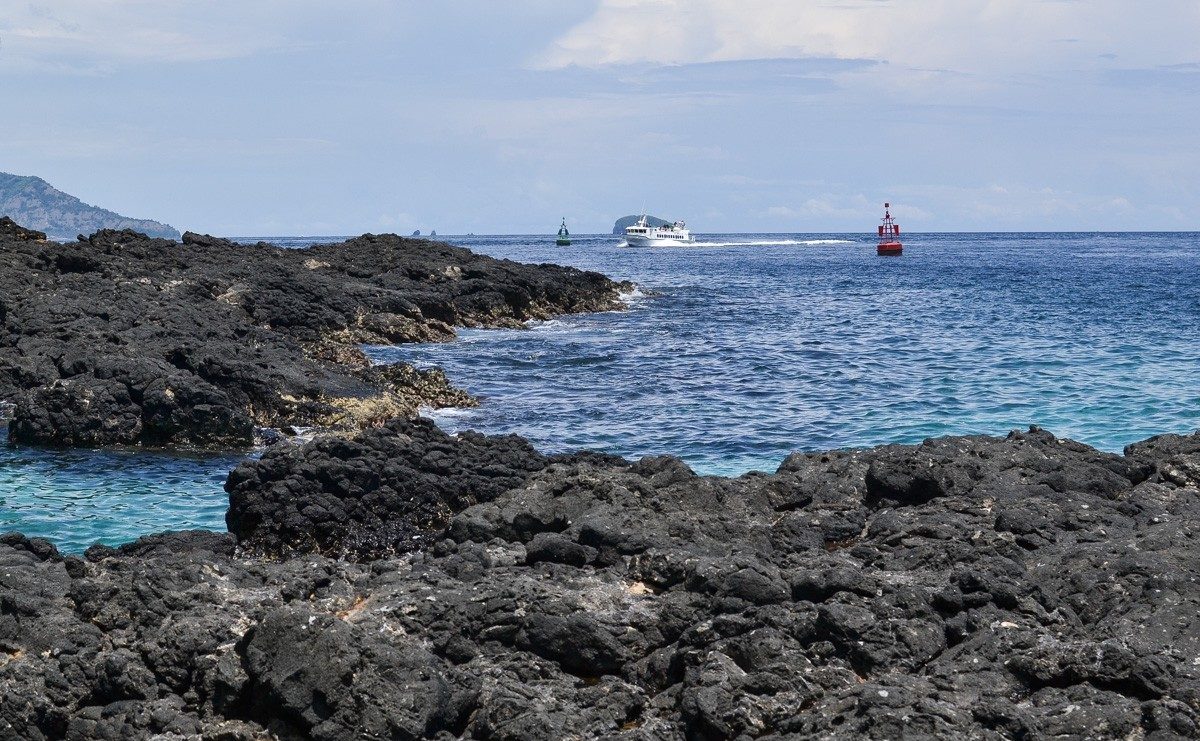 Padang Bay. Beautiful white sandy beaches on the east side of Bali island.